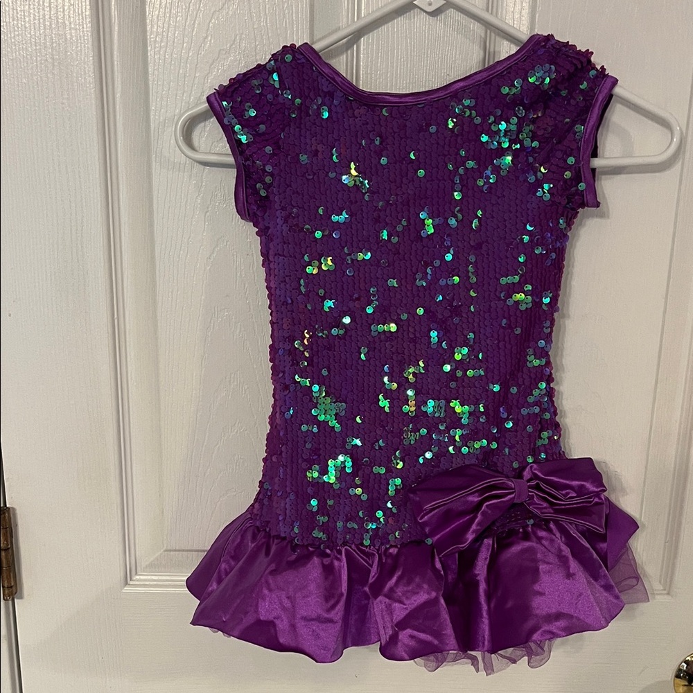 Weissman Purple Sequin Dance Costume